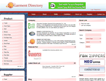 Tablet Screenshot of garmentdirectory.com